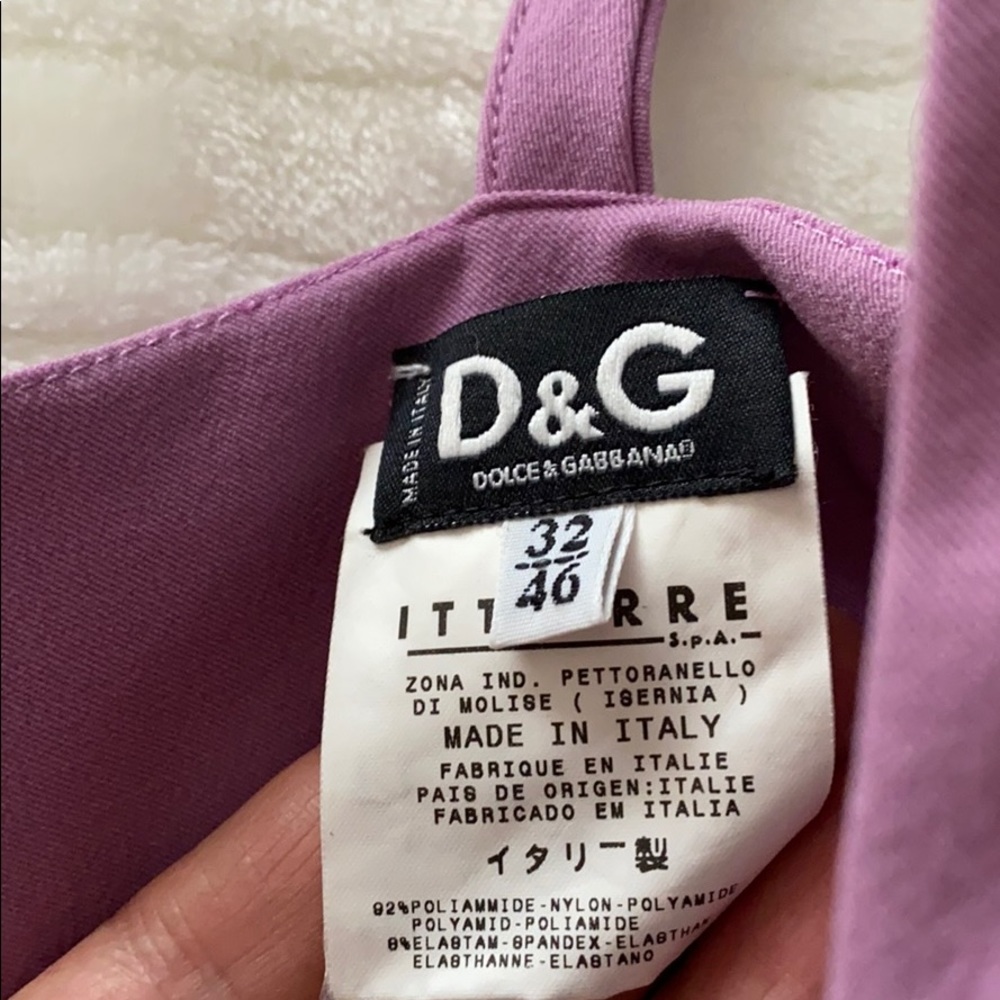 D&G light purple fitted dress